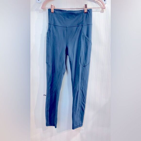 Lululemon Blue Leggings Sz 4 - Picture 2 of 8